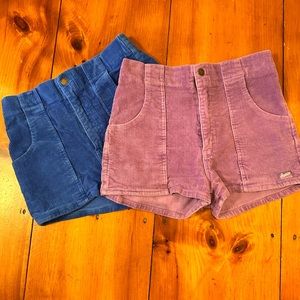Set of 2 Hammies women’s shorts size 30 purple and blue